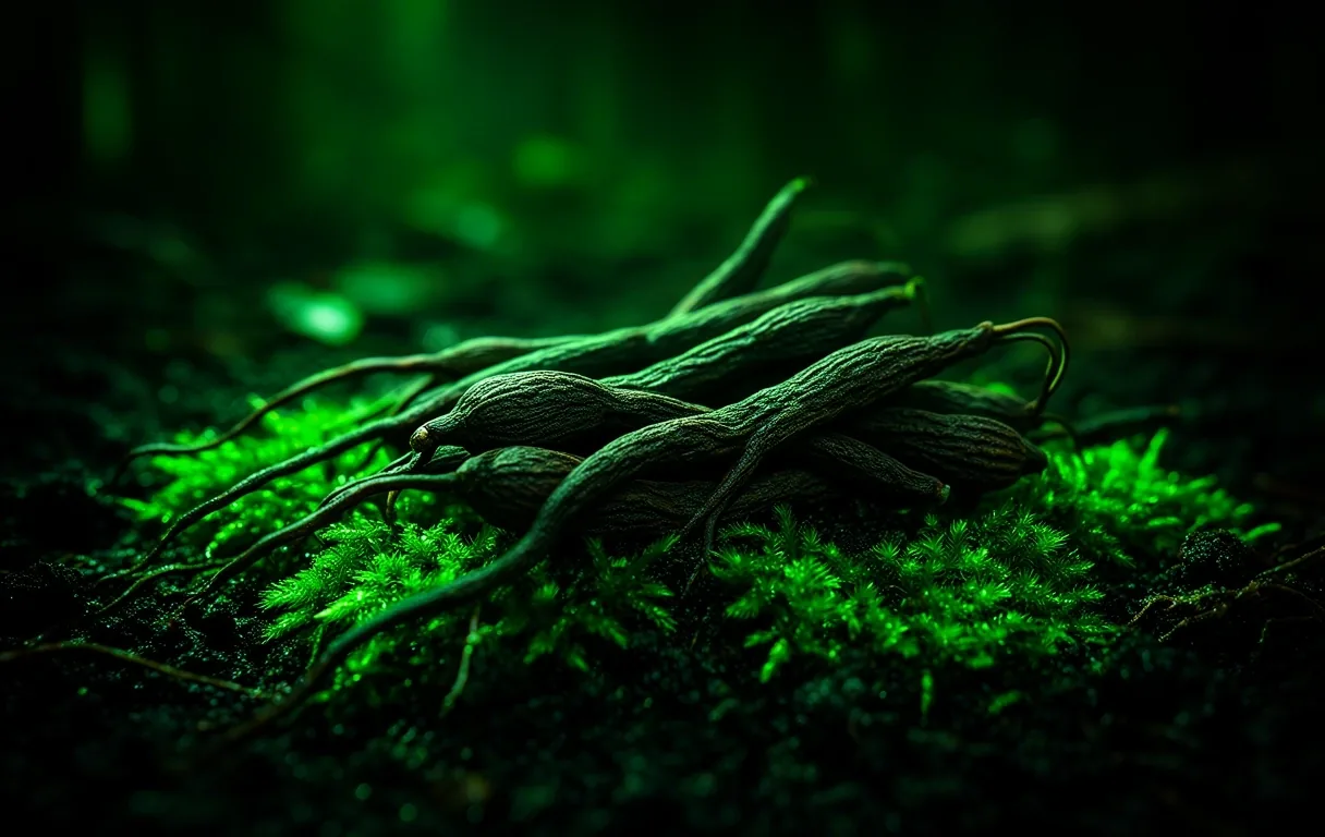 Raw botanical elements symbolizing Pria Alam's natural foundation